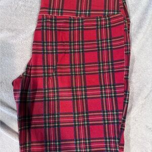 Red Plaid Leggings